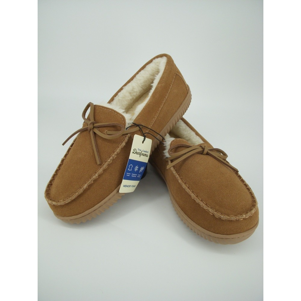 Dearfoam slippers men's 9 Chestnut